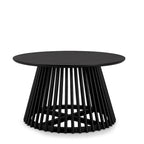 Tavolino da caffè moderno e minimalista marrone/noce scuro/nero, quadrato, a un ripiano, per la casa