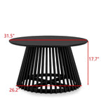 Tavolino da caffè moderno e minimalista marrone/noce scuro/nero, quadrato, a un ripiano, per la casa