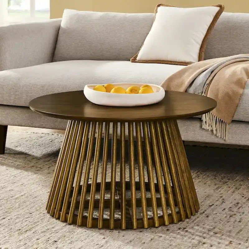Tavolino da caffè moderno e minimalista marrone/noce scuro/nero, quadrato, a un ripiano, per la casa