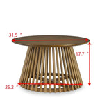 Tavolino da caffè moderno e minimalista marrone/noce scuro/nero, quadrato, a un ripiano, per la casa