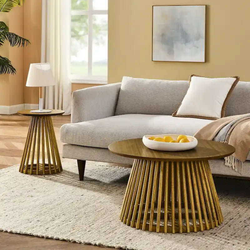 Tavolino da caffè moderno e minimalista marrone/noce scuro/nero, quadrato, a un ripiano, per la casa