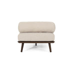 Chaise longue singola metà secolo in Carbone/Blu Navy/Beige con cuscino a rullo