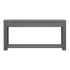 Consolle marrone chiaro/blu scuro/bianco antico con 4 cassetti e ripiano inferiore