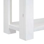 Consolle marrone chiaro/blu scuro/bianco antico con 4 cassetti e ripiano inferiore