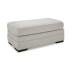 Pouf in poliestere grigio ombra, 112 cm L x 61 cm P x 51 cm A, Posto singolo