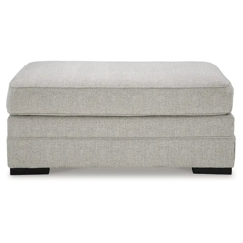 Pouf in poliestere grigio ombra, 112 cm L x 61 cm P x 51 cm A, Posto singolo