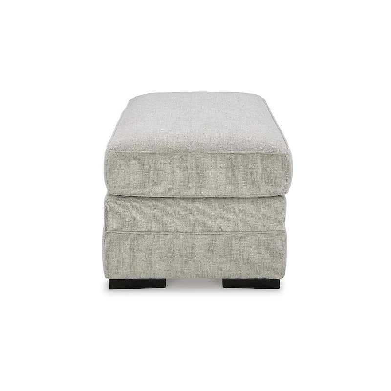 Pouf in poliestere grigio ombra, 112 cm L x 61 cm P x 51 cm A, Posto singolo