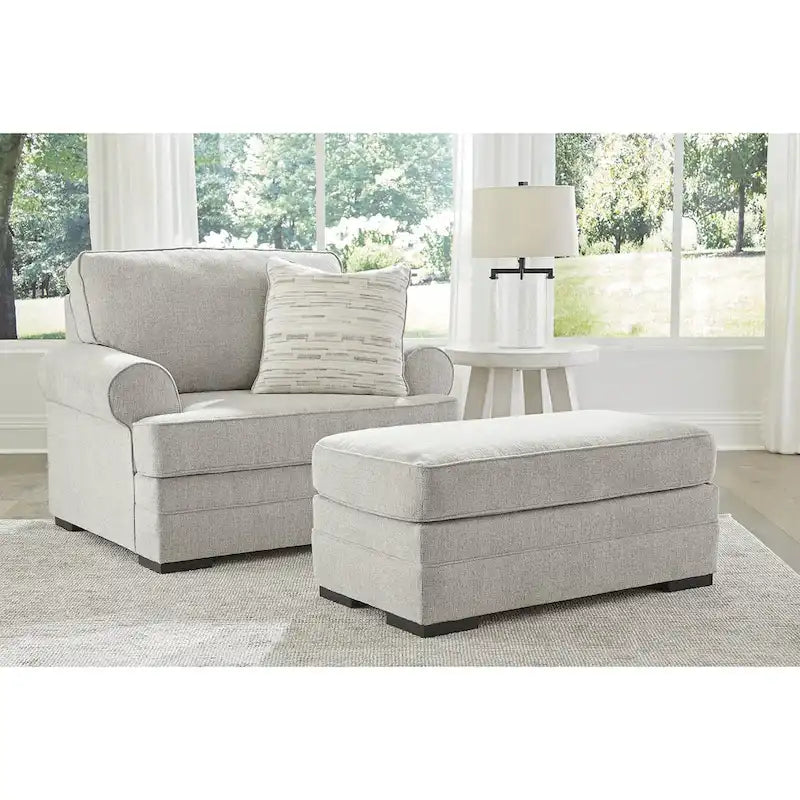 Pouf in poliestere grigio ombra, 112 cm L x 61 cm P x 51 cm A, Posto singolo